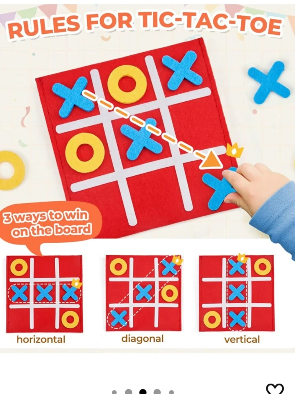 30 Pack Tic Tac Toe Party Favors for Kids, Felt Travel Board Games Storage Pouch
